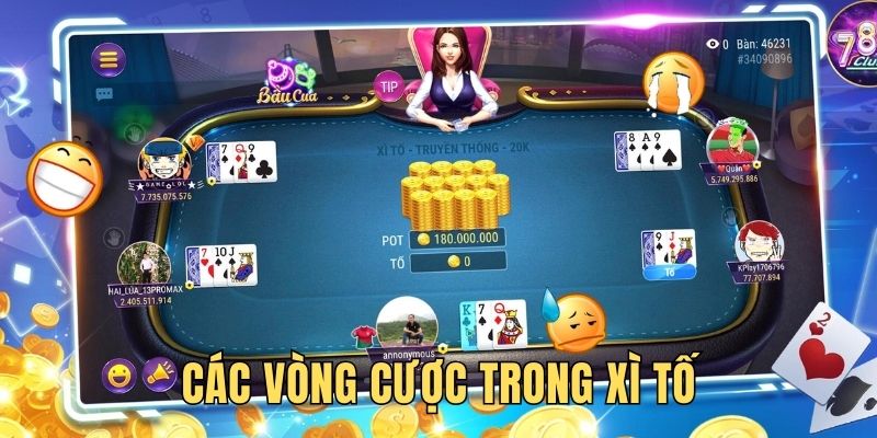 Các vòng game Poker đầy kịch tính dành cho thành viên